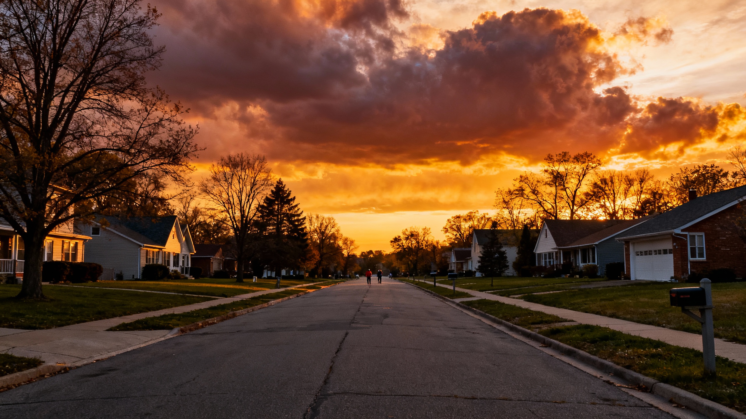Parma Heights Ohio suburban street