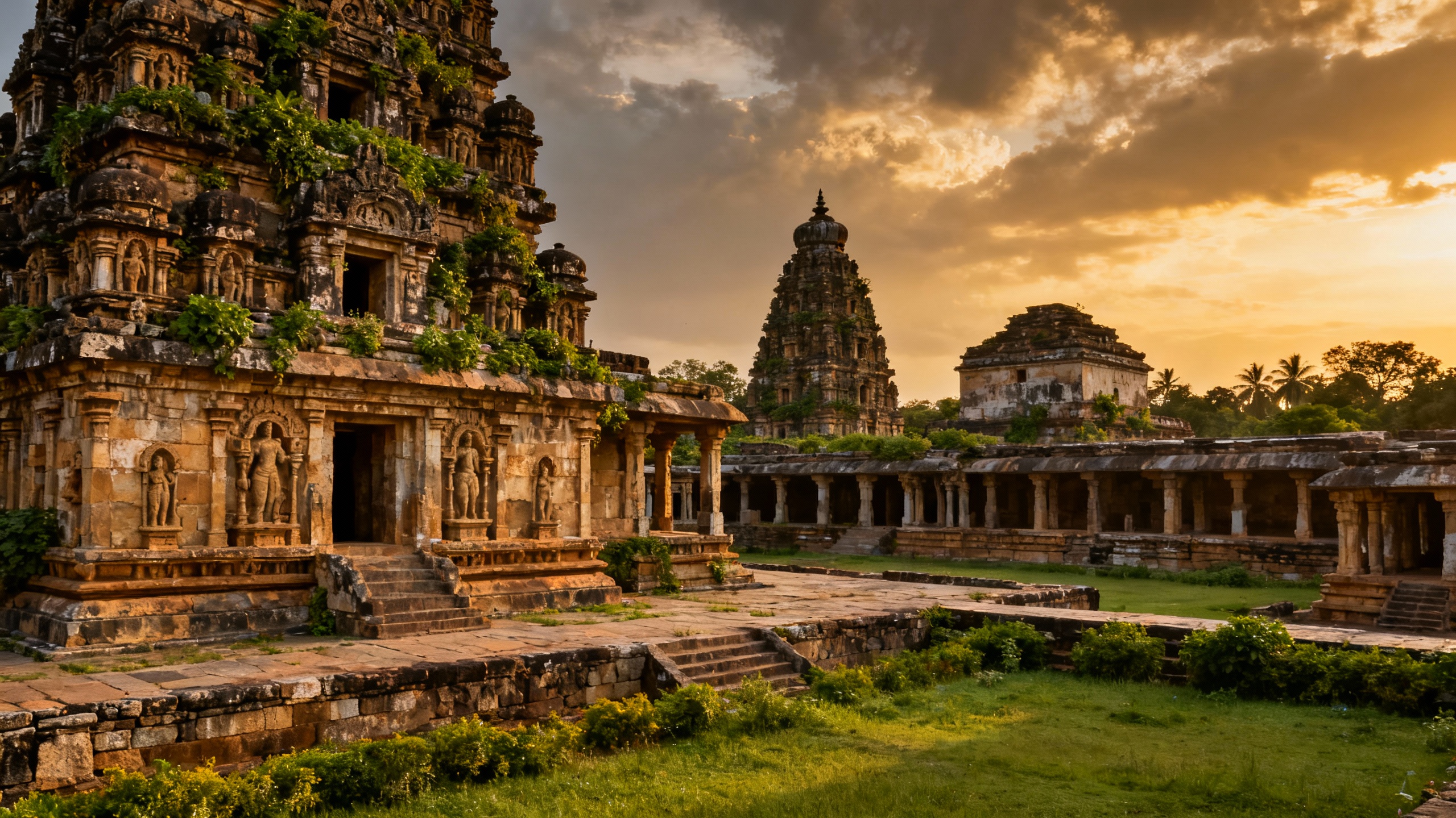 Vijayanagara Karnataka ancient temple ruins