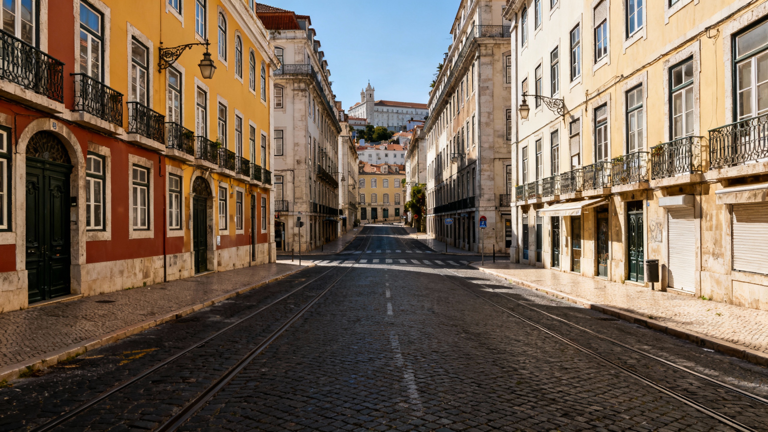 Lisbon Portugal historic streets