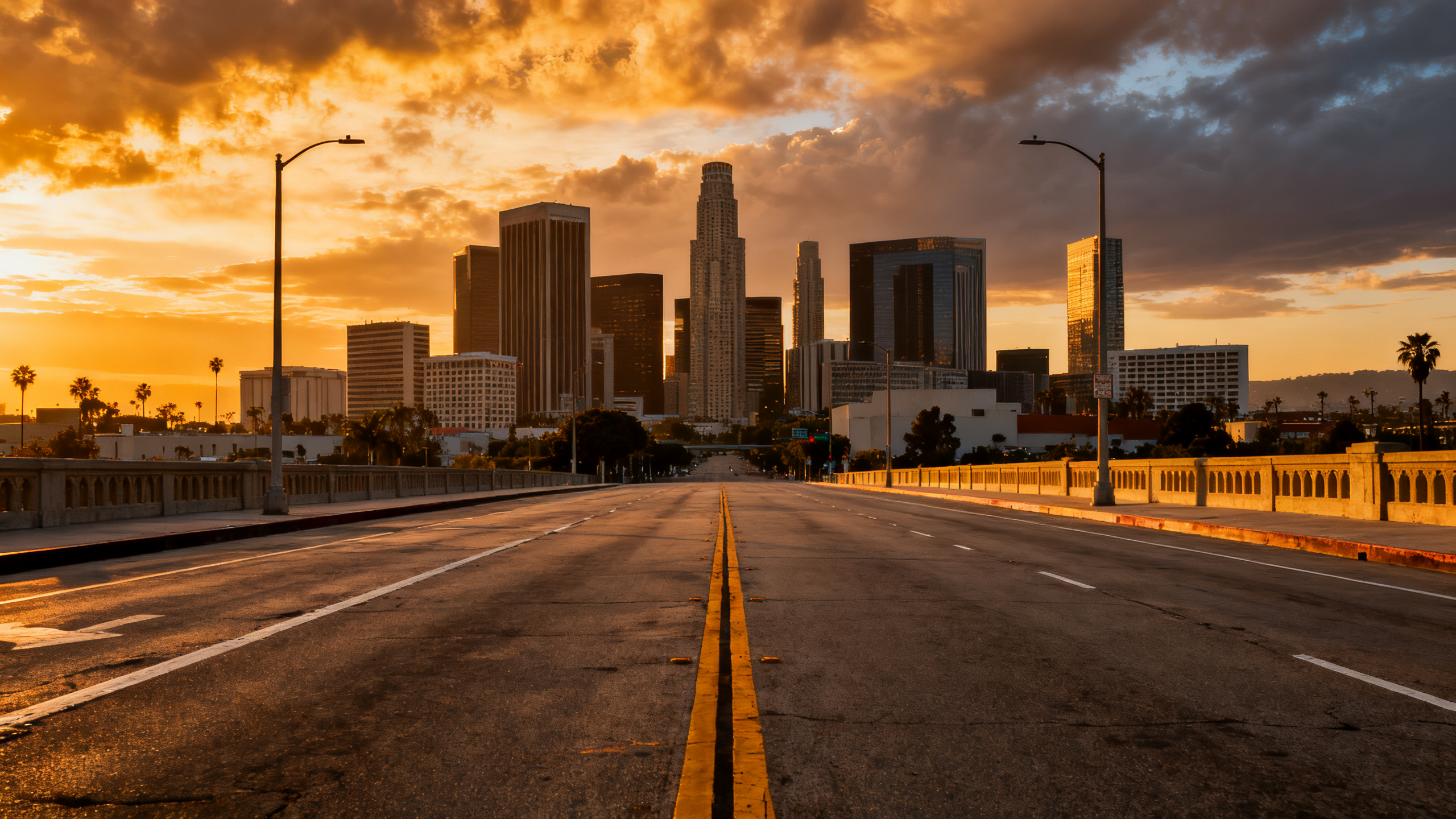 Los Angeles cityscape downtown