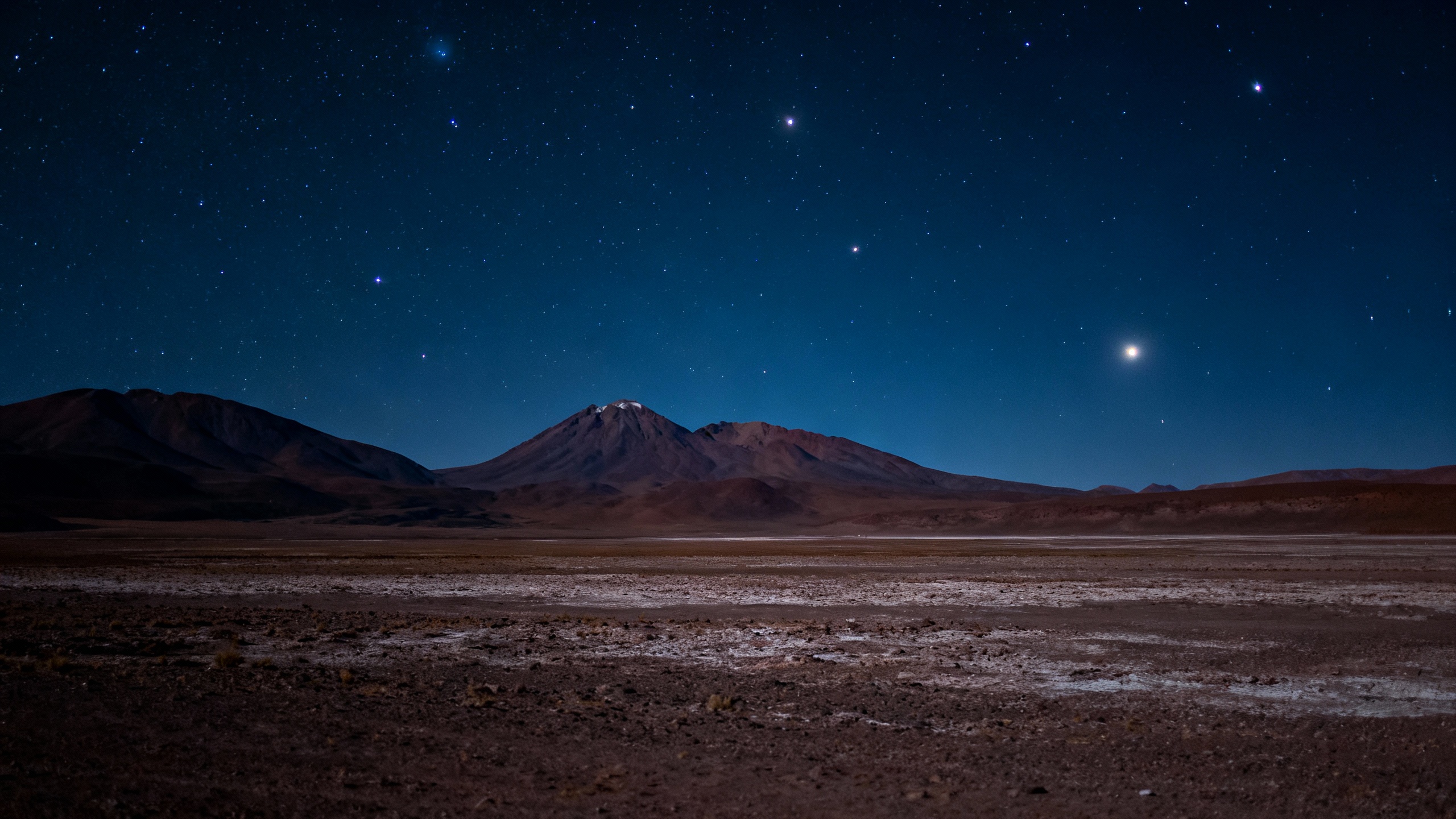 Atacama Desert Andes Chile night sky stars