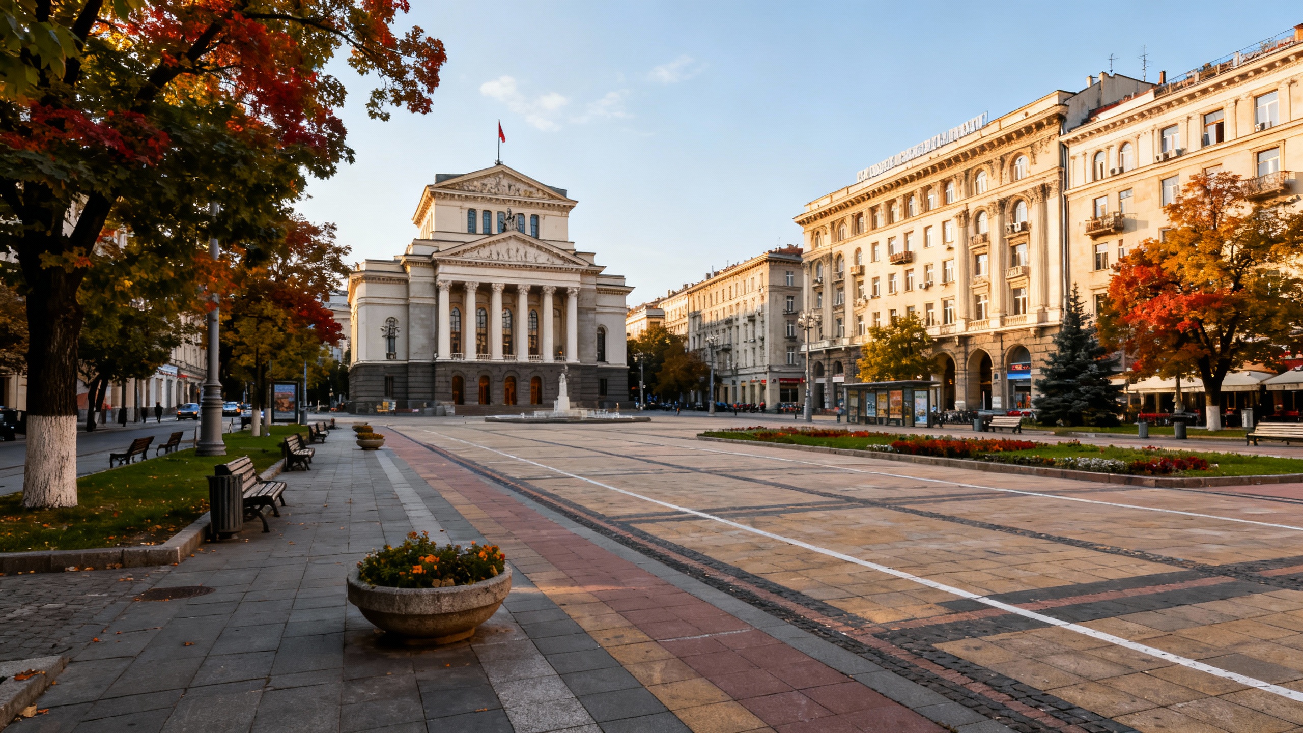 Sofia Bulgaria city center street