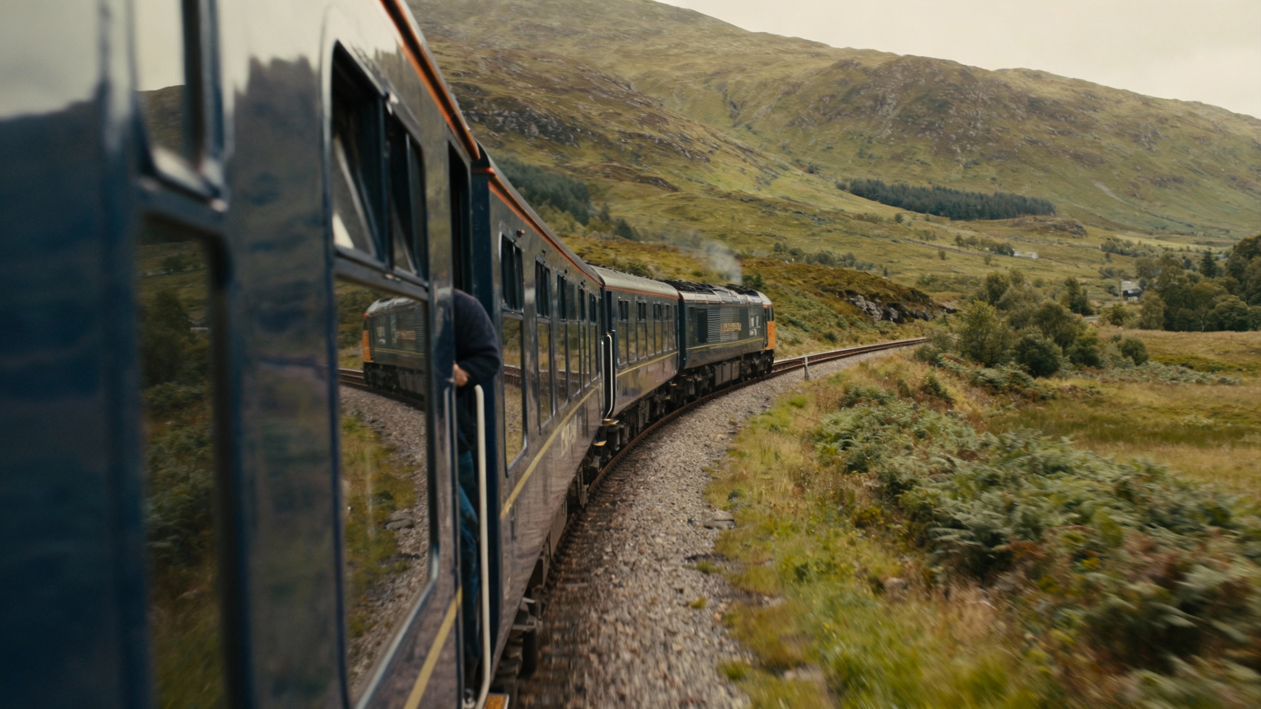 Caledonian Sleeper train Scottish Highlands