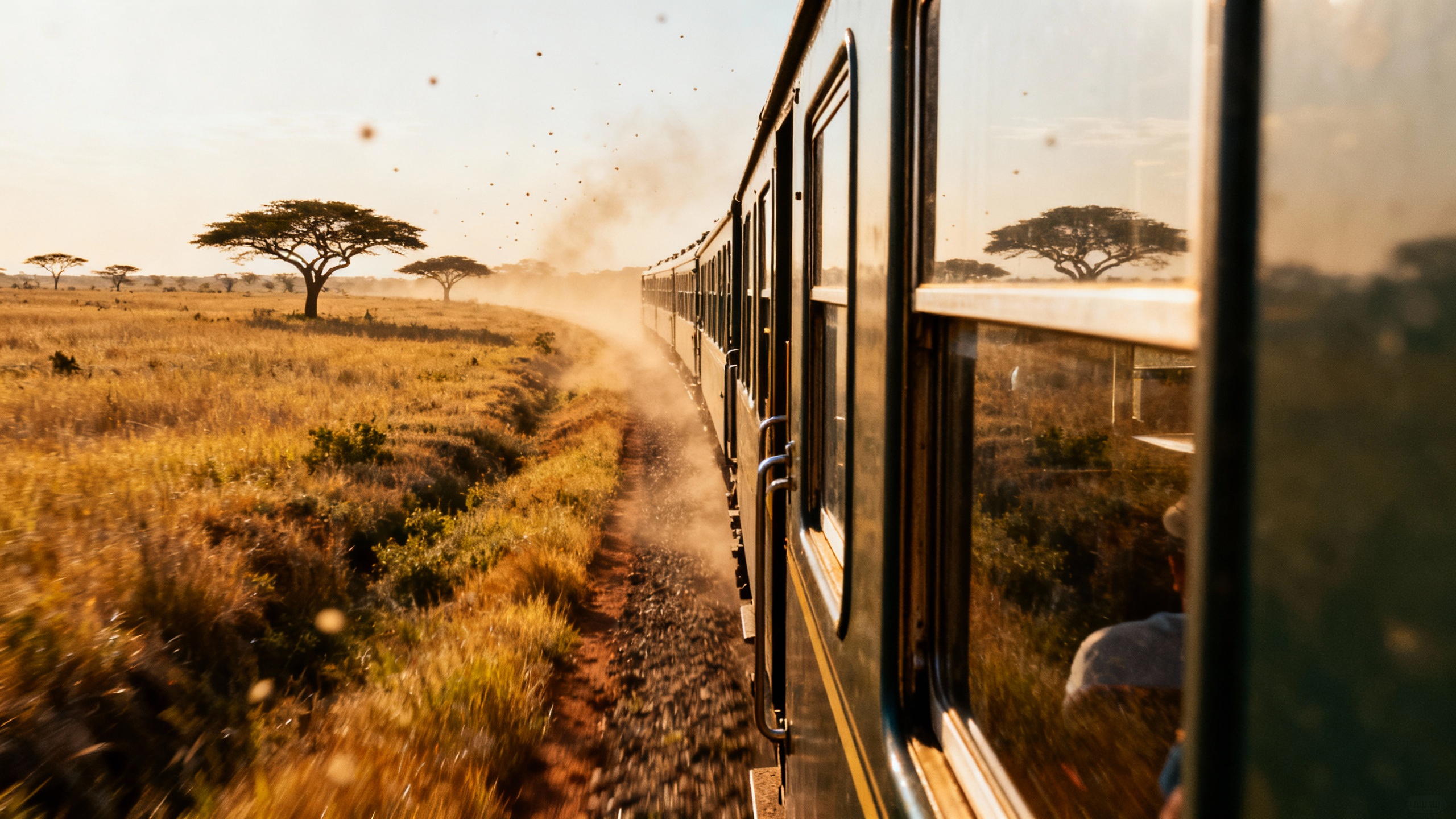 Rovos Rail train South African veld