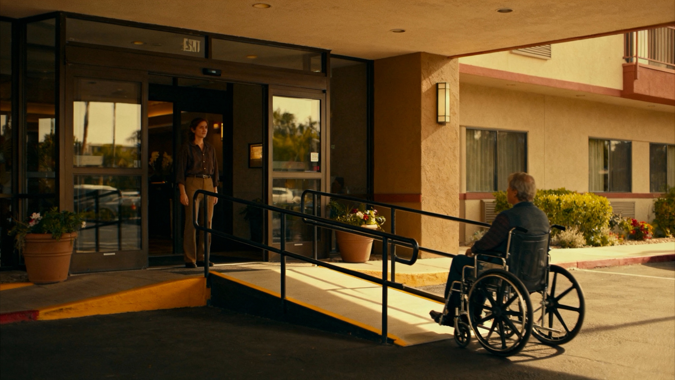 wheelchair accessible hotel entrance