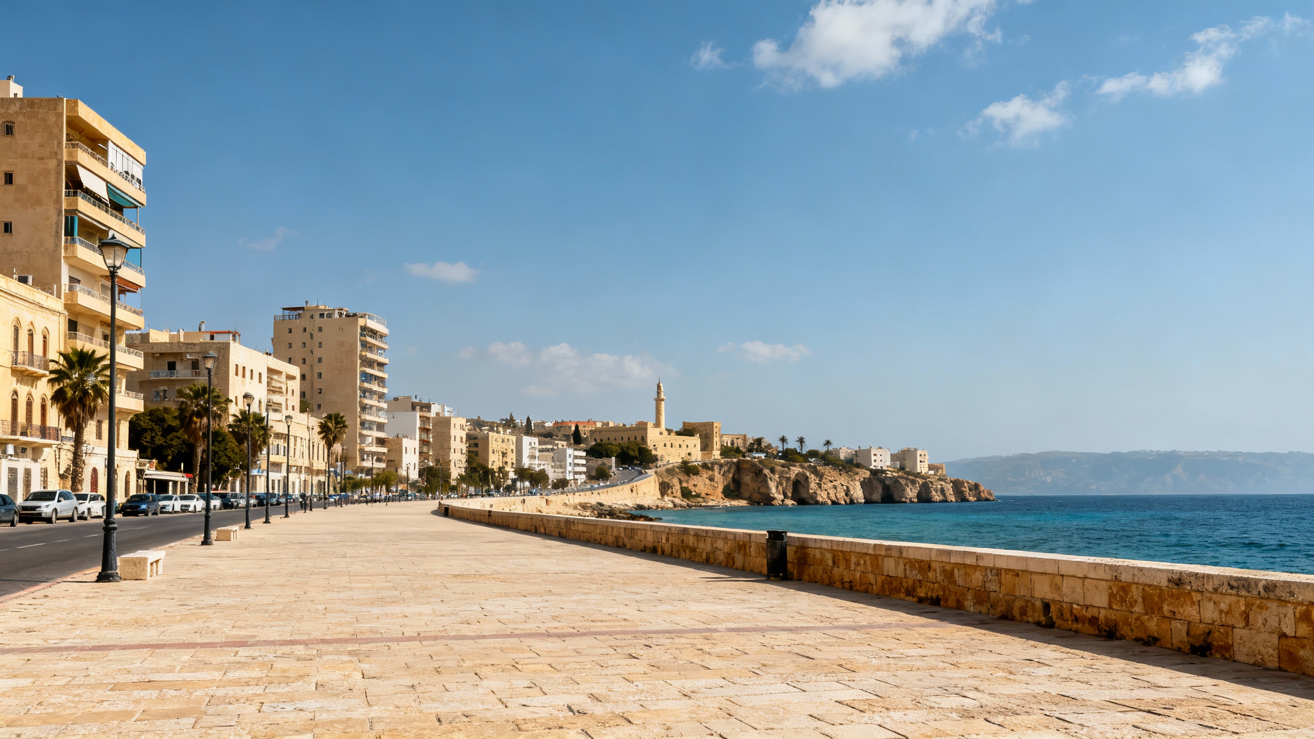 Batroun Lebanon seaside promenade