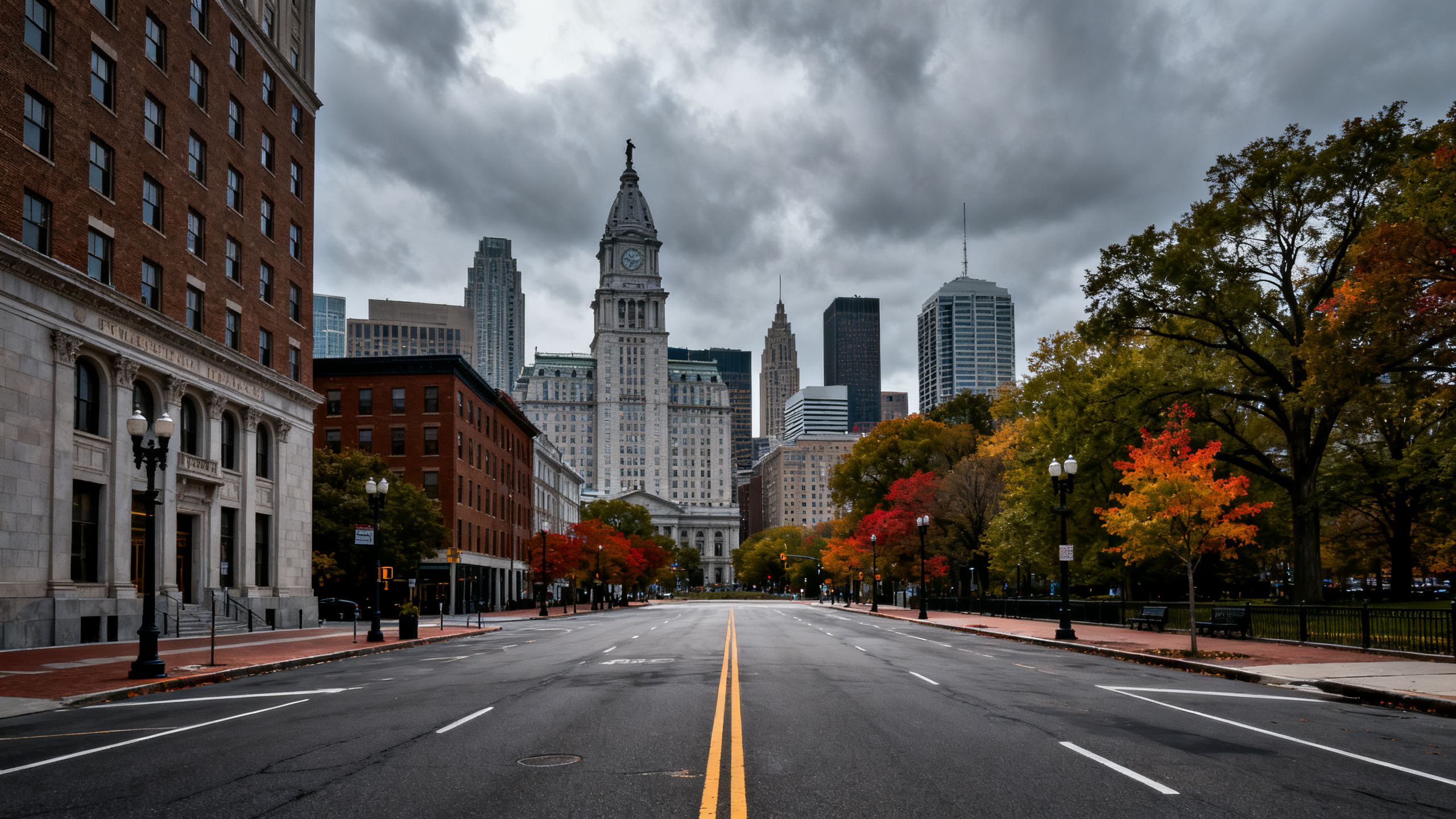 Philadelphia city center skyline