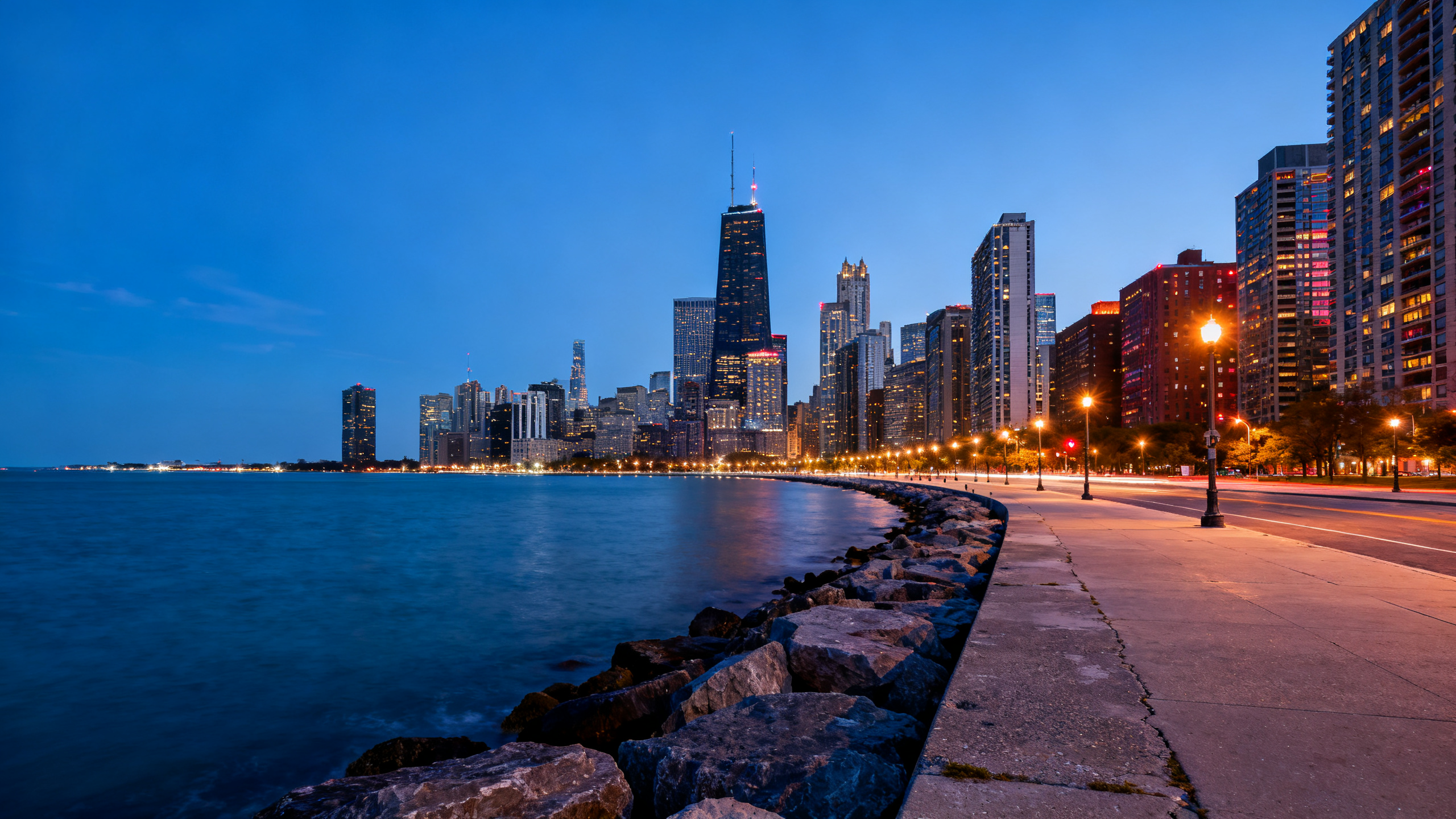 Chicago skyline lakefront