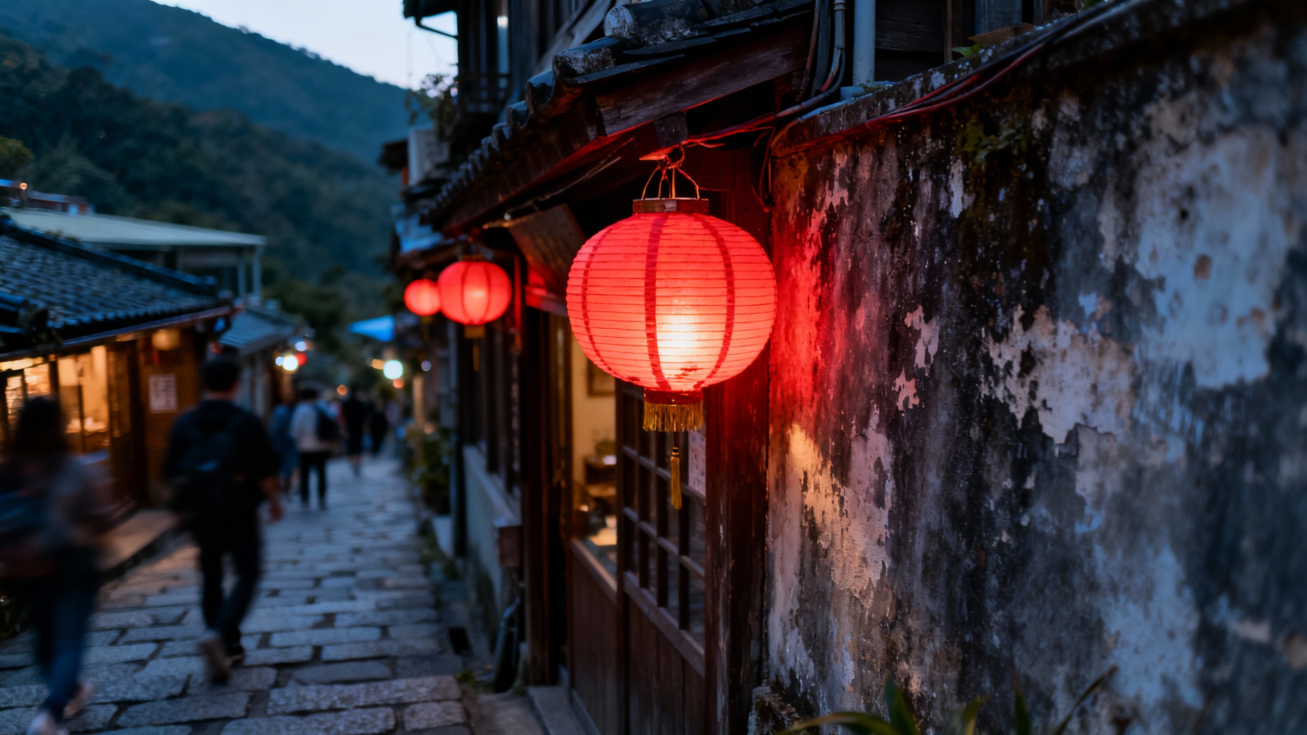 Jiufen, Taiwan mountain town lanterns