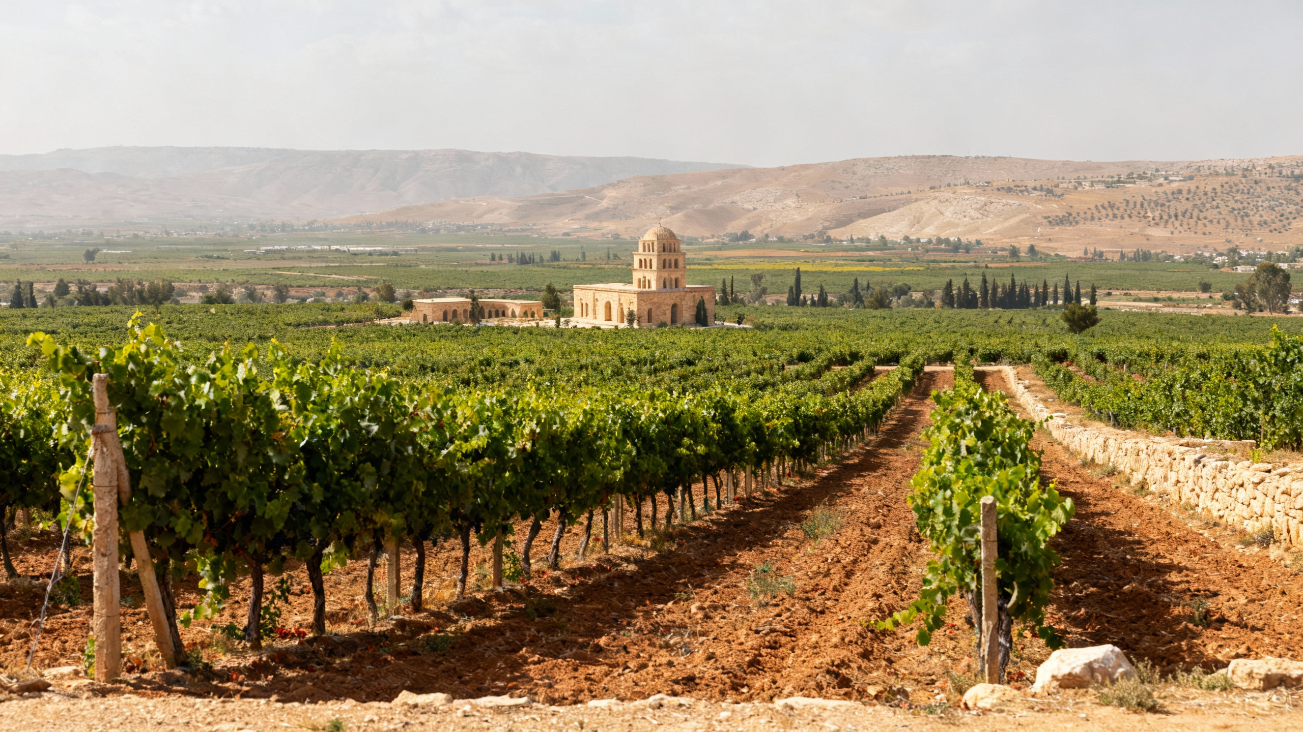 Bekaa Valley Lebanon vineyard landscape