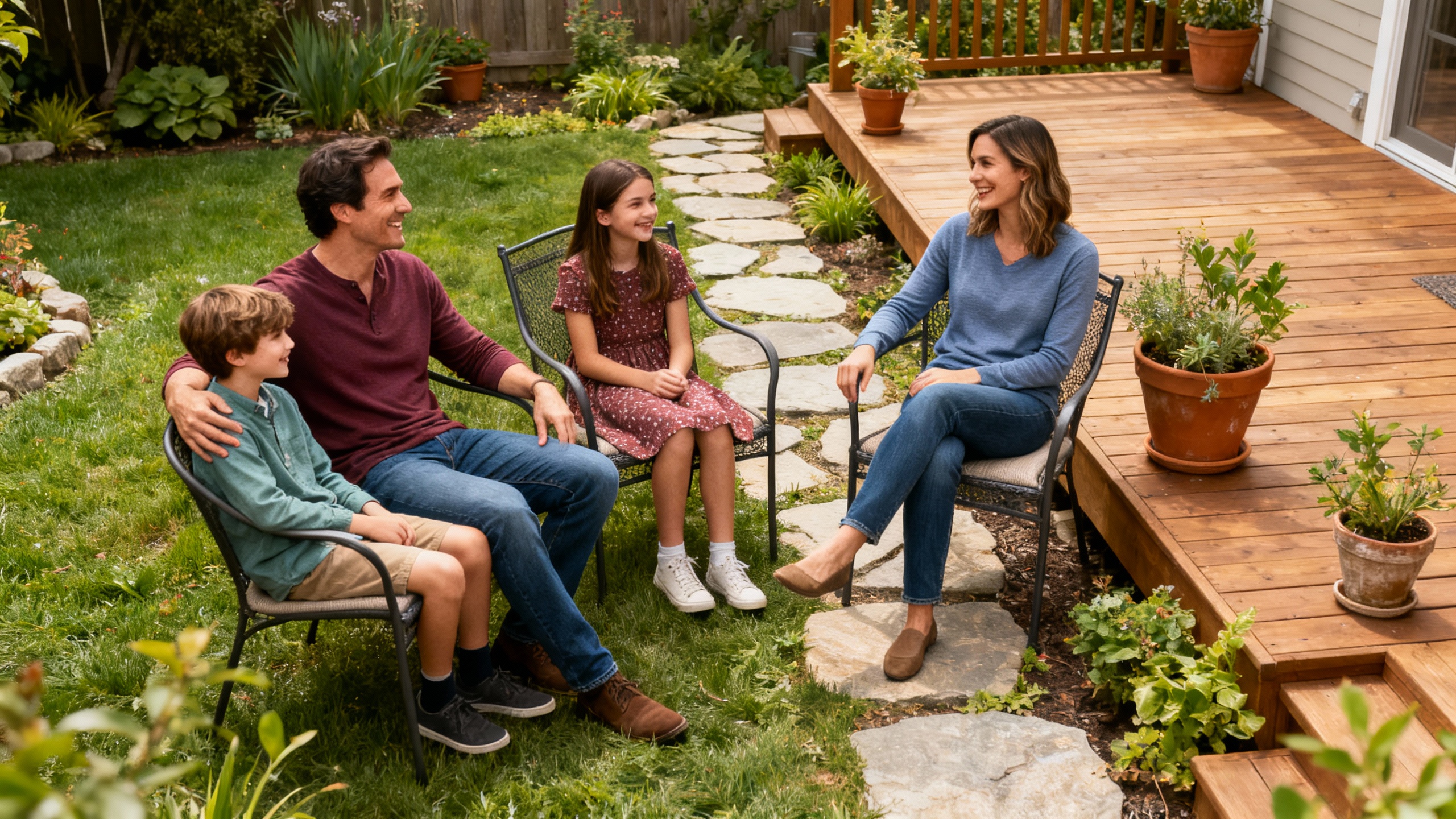 private Airbnb backyard garden