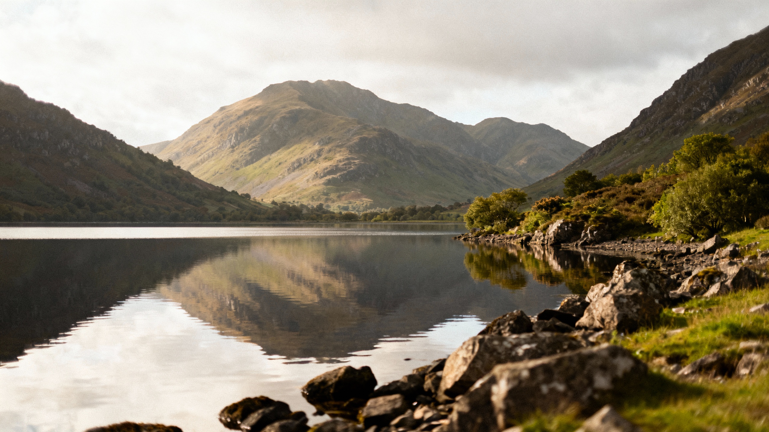 Lake District England mountains lake reflections