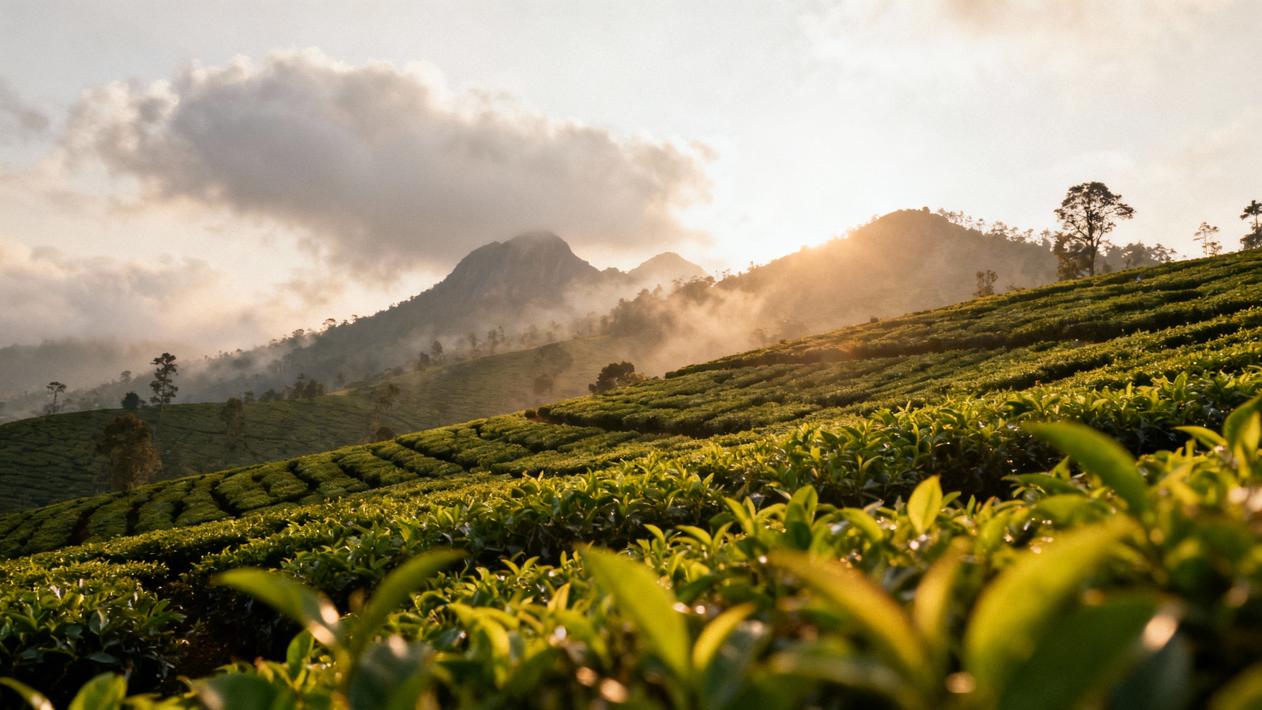Munnar, India tea plantations and hills