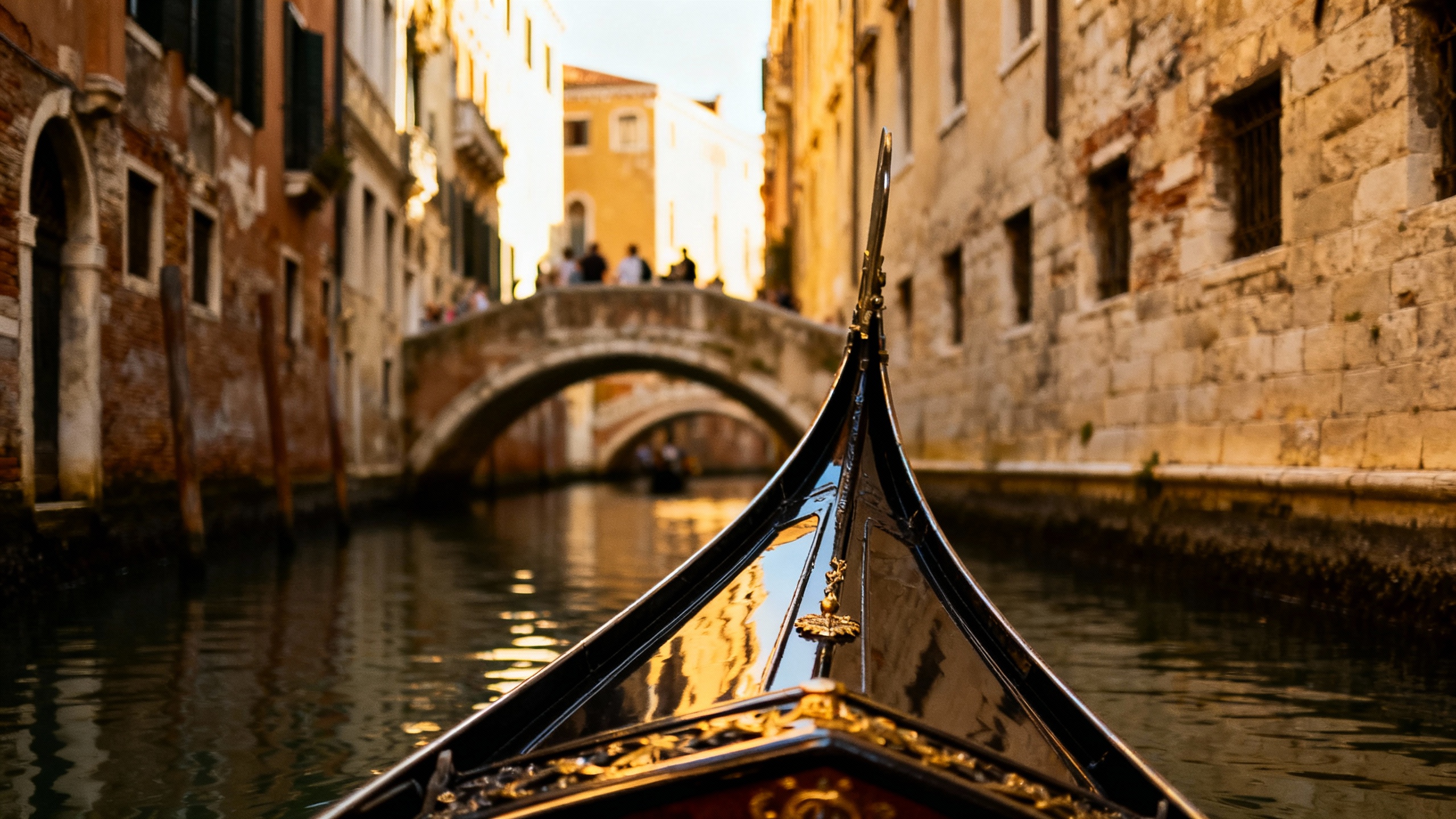 Venice Italy gondola on canal
