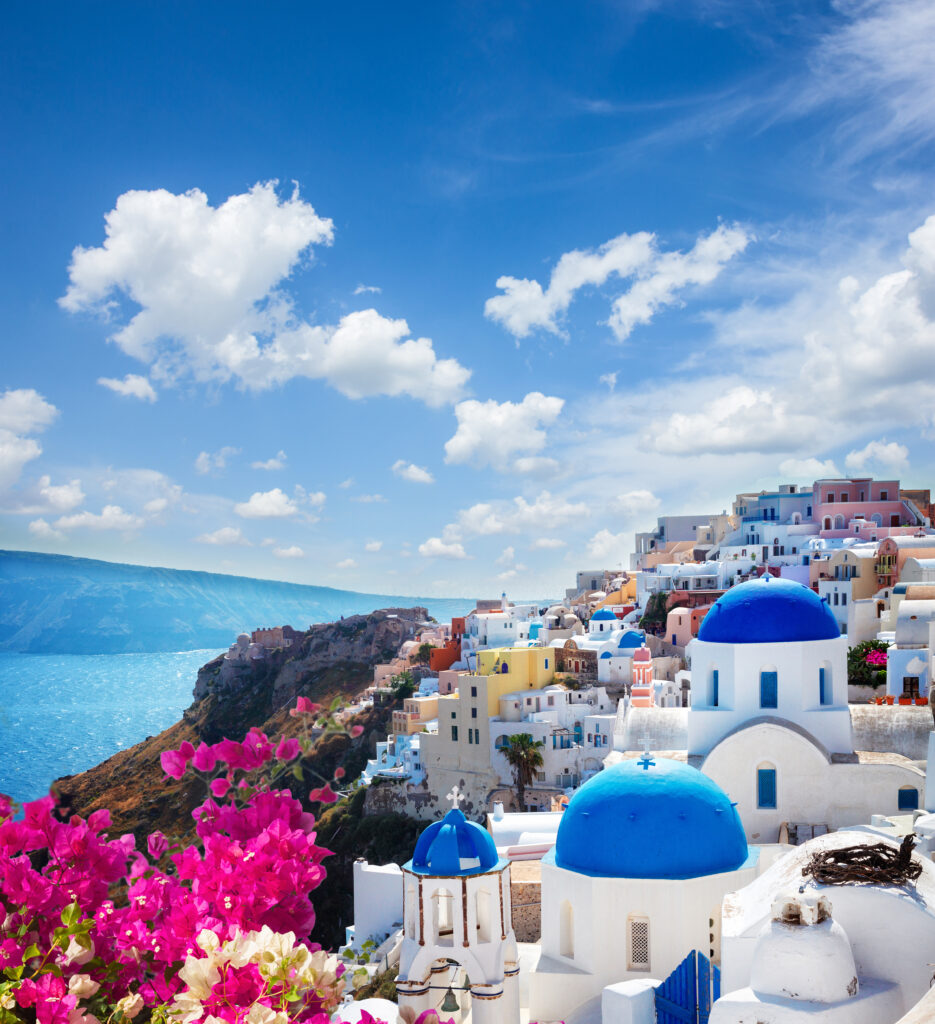 The Blue-Capped Houses of Oia, Santorini, Greece