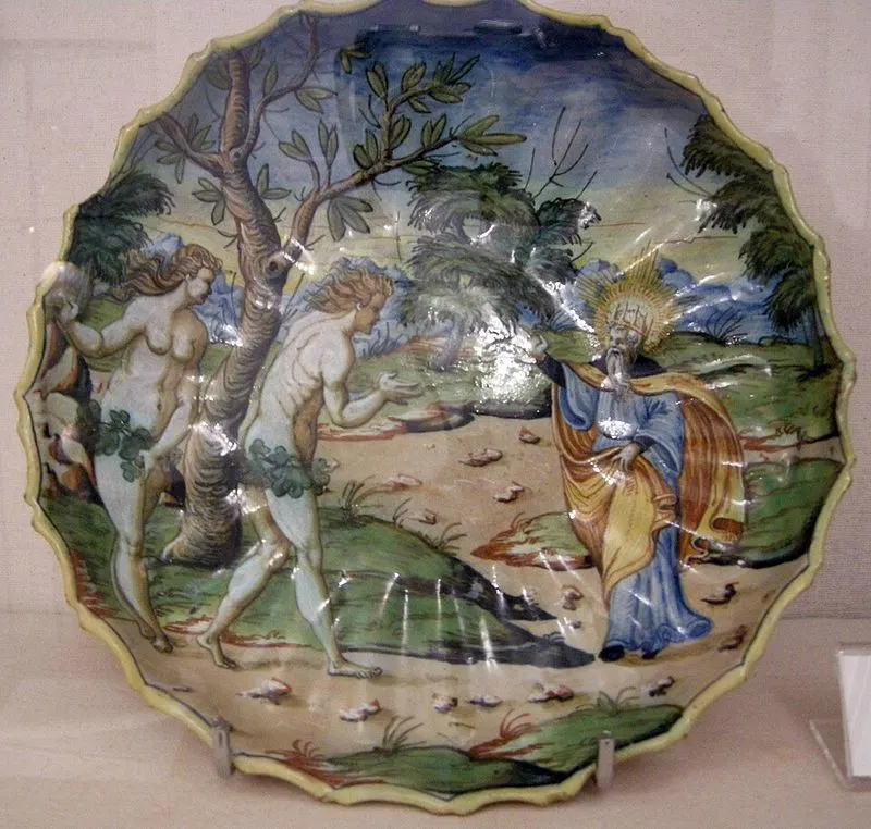 Vibrantly Painted Maiolica Pottery
