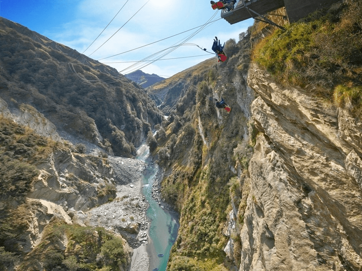 Canyon Swing in Queenstown, New Zealand