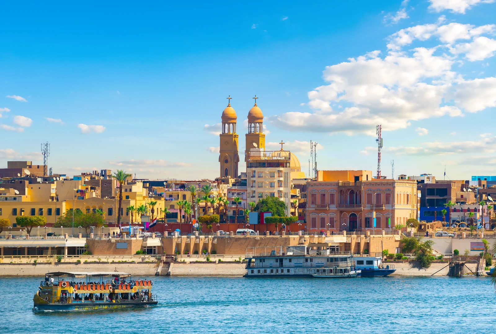 Rail Journey Along the Nile from Alexandria to Aswan, Egypt