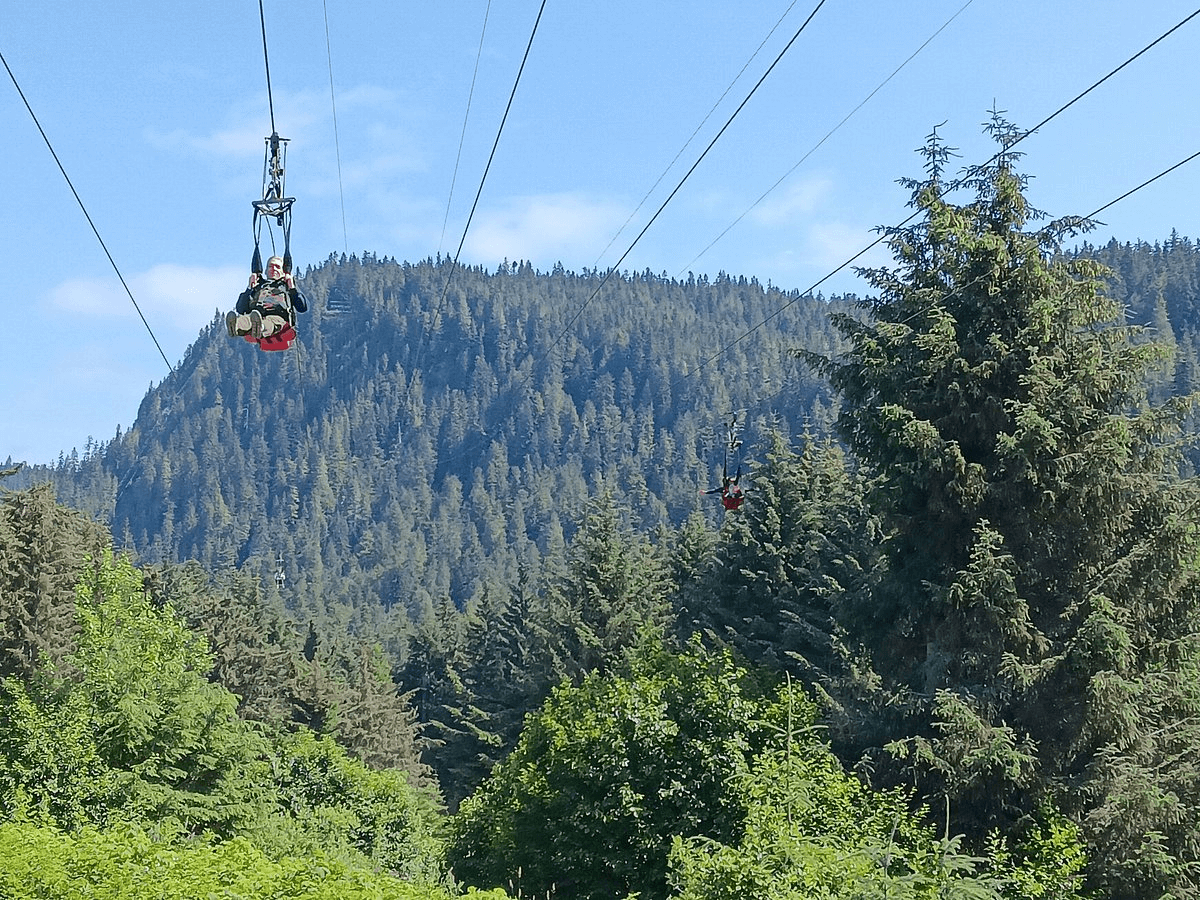 ZipRider at Icy Strait Point, Alaska, USA