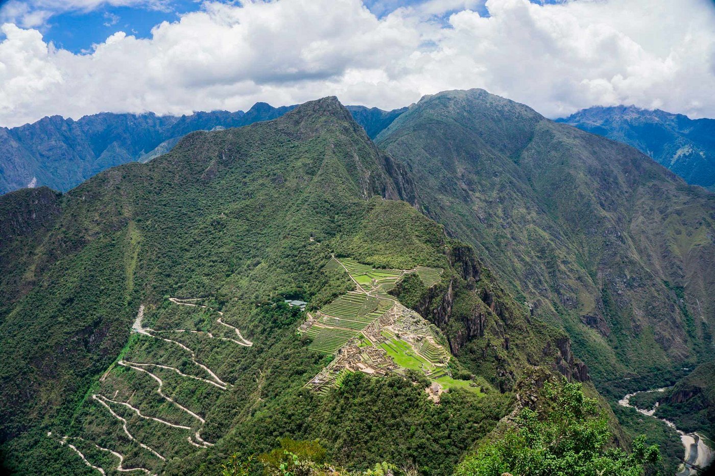 Climbing Huayna Picchu near Machu Picchu, Peru