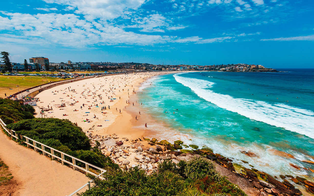 Bondi Beach’s Crowded Shores