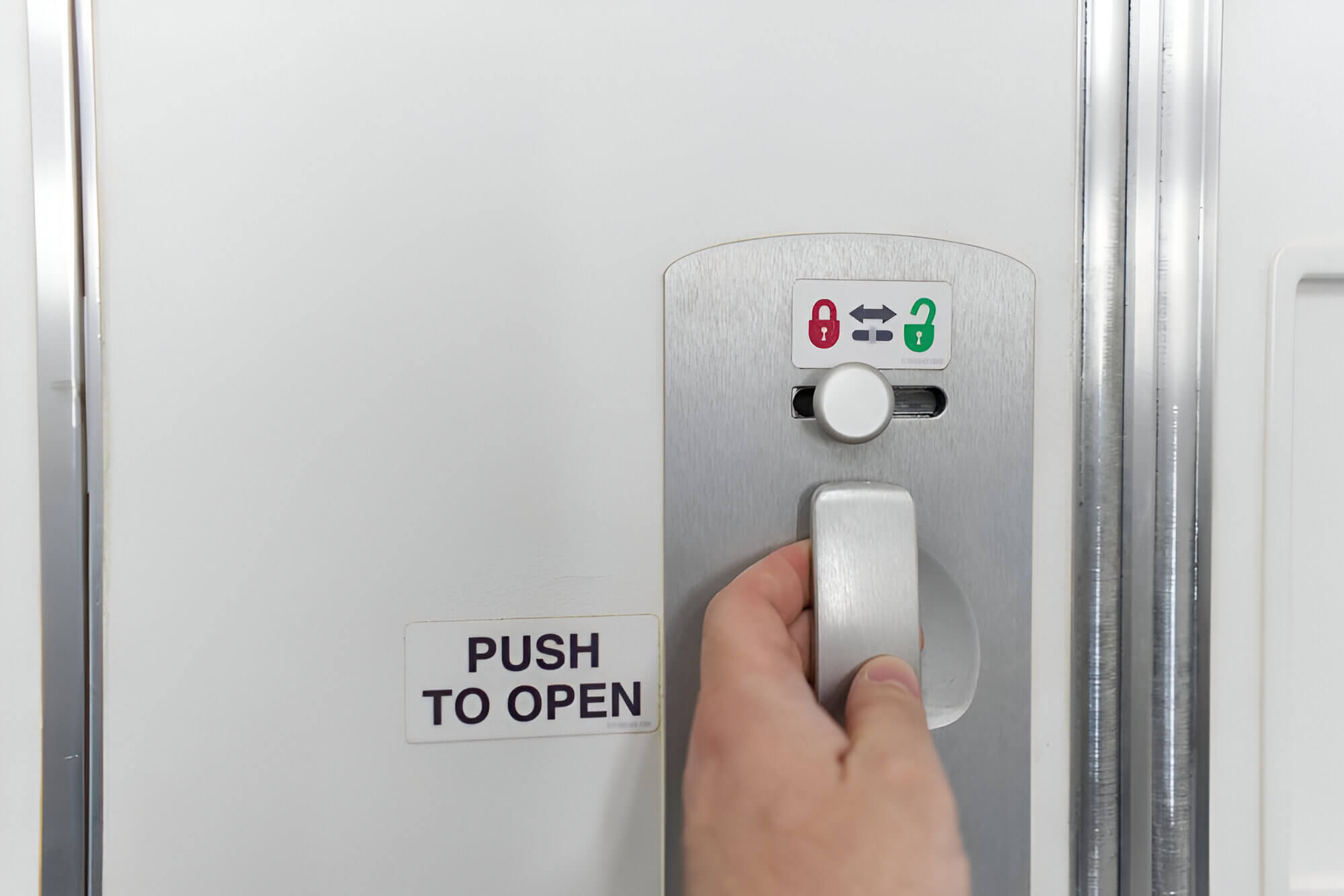 Lavatory Door Handles: Germy Touchpoints