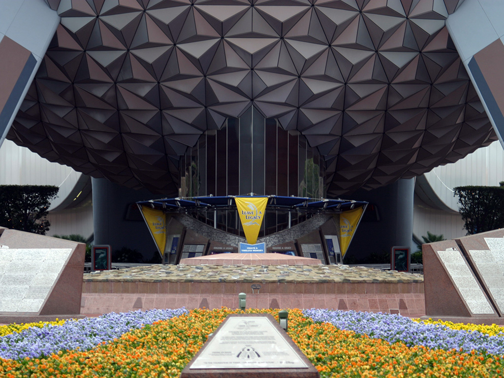 Use Spaceship Earth as a Rain Shelter