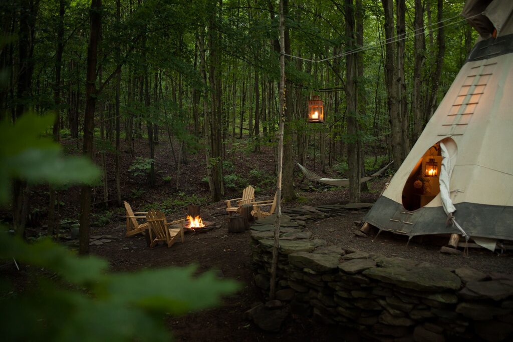Enchanting Tipi Experience at Bellfire Farm, Roxbury