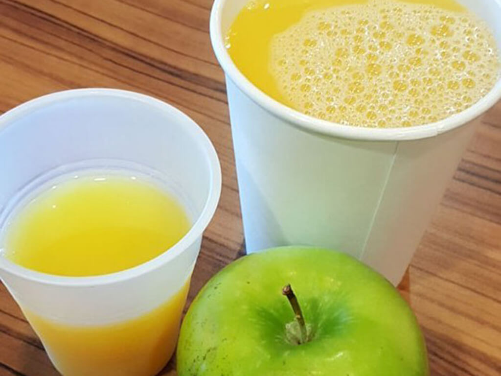 Bring Coffee Cups to Enjoy More Juice at Breakfast