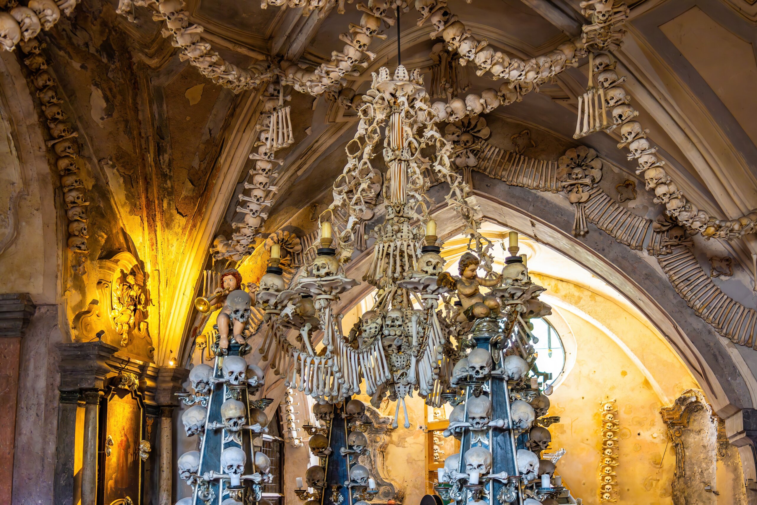 Visit the Eerie Bone Church Near Prague