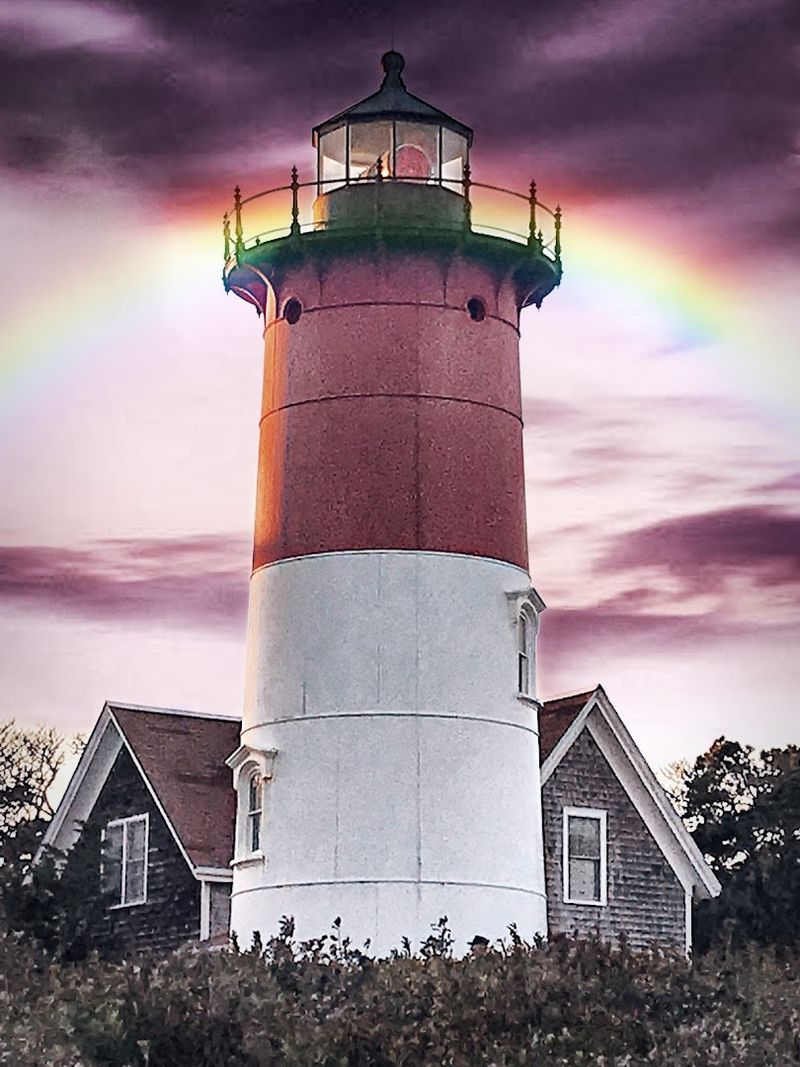 Nauset Light in Eastham with Its Iconic Stripes