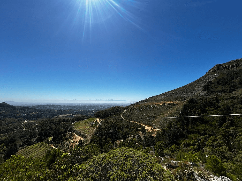 Zip Line at Table Mountain, Cape Town, South Africa