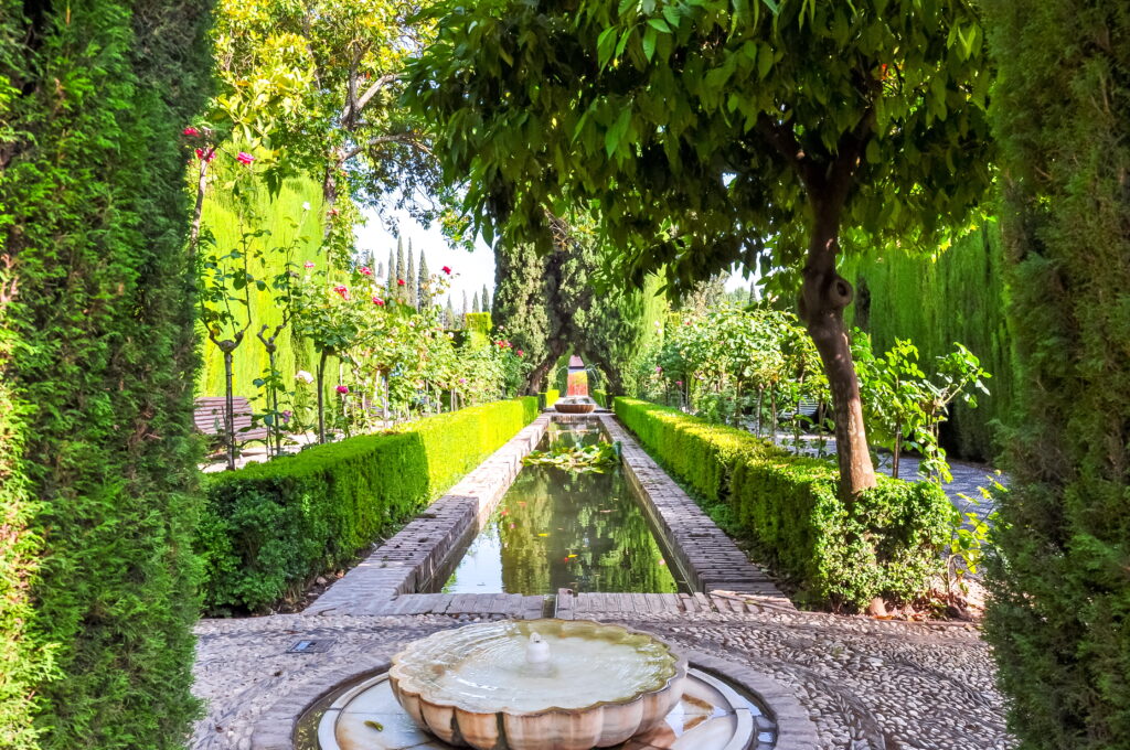 The Alhambra and Generalife Gardens of Granada, Spain