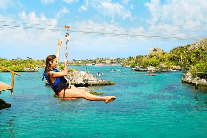 Xel-Há Zip Line in Riviera Maya, Mexico
