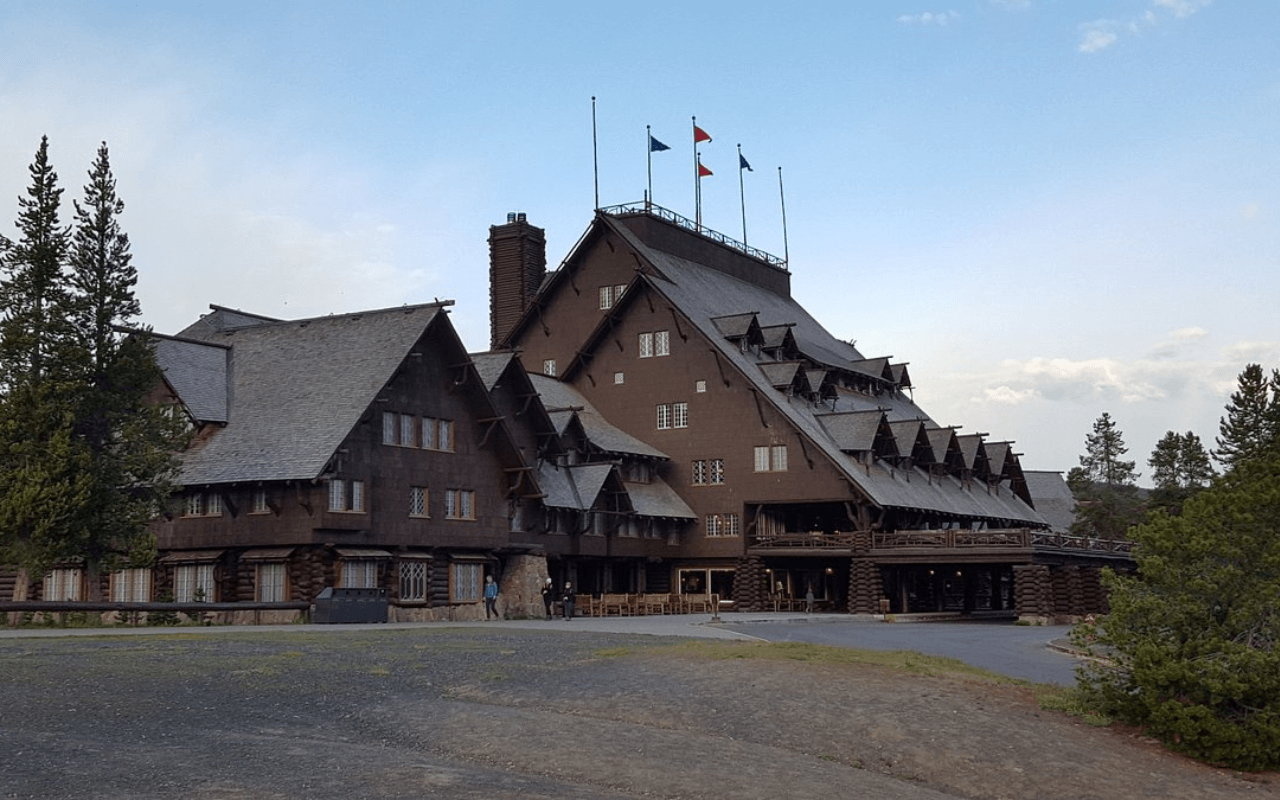 Wyoming’s Iconic Old Faithful Inn Near Yellowstone