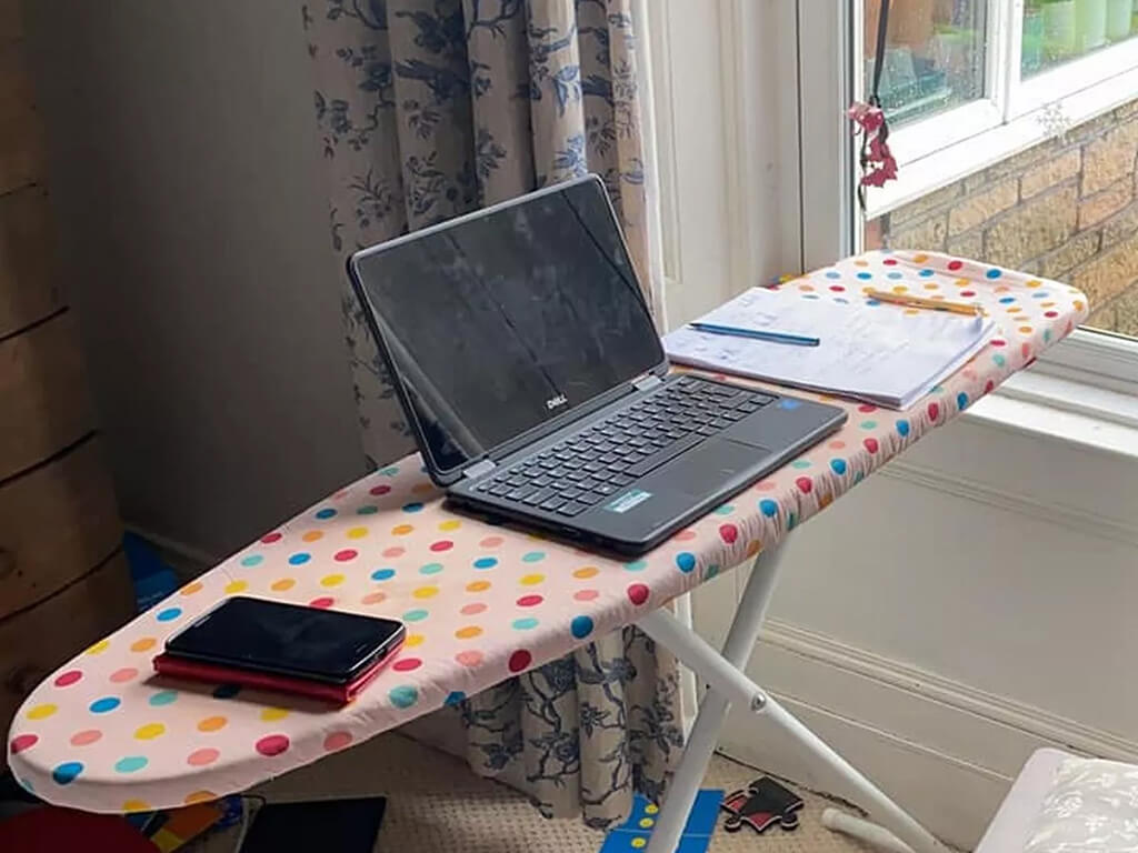 Maximize Room Space with an Ironing Board