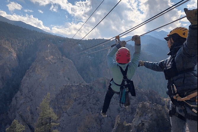 Seven Falls Zip Line in Colorado Springs, Colorado, USA